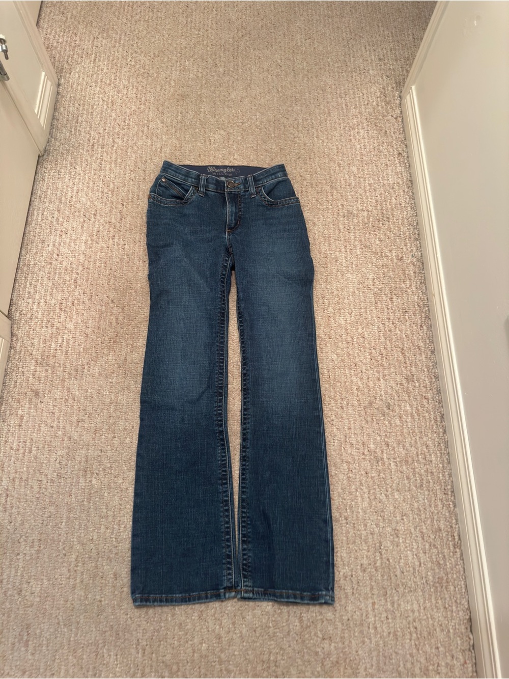 Wrangler Women's Dark Blue Flare Jeans